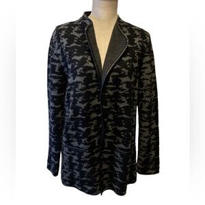 Vintage Elliott Lauren black and gray wool Jacket Medium